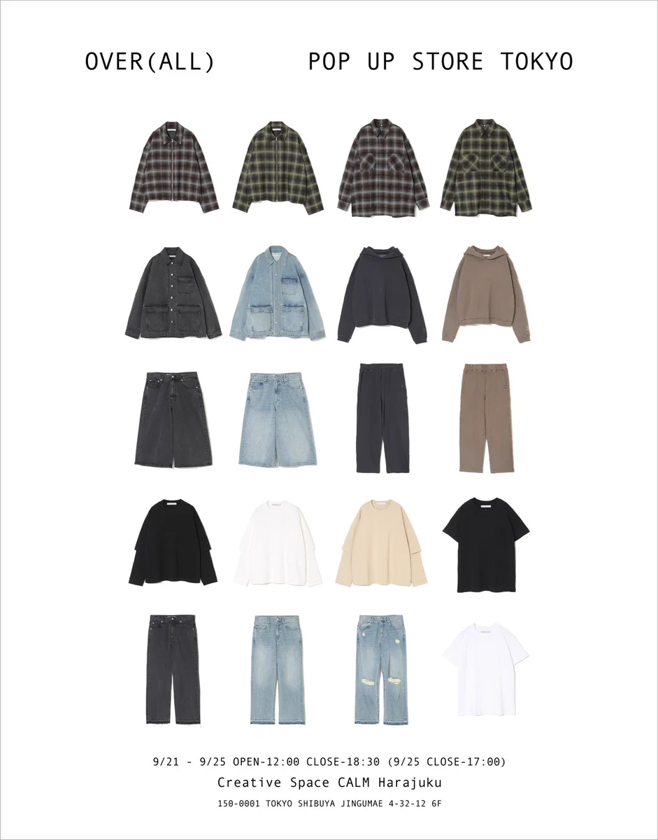 OVER(ALL) (@overalltokyo) / X