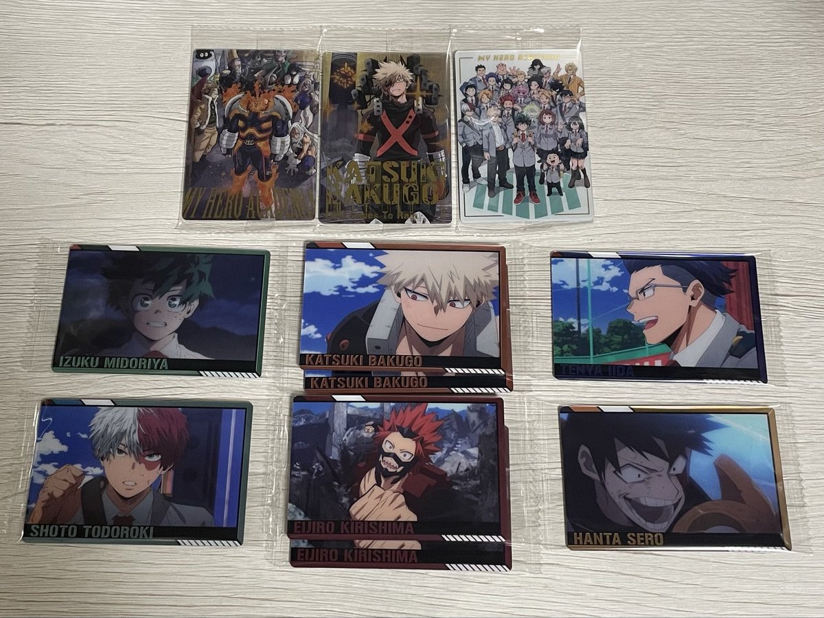 chiimomousa_02's tweet photo. 【交換】　僕のヒーローアカデミア　ヒロアカ　カードソフトクッキー

譲》写真1、2枚目

求》写真3枚目

VRは激求VRとの交換を優先します。
NRとVRの交換でしたら、n:1可能です◎

郵送交換希望です📮
お気軽にお声掛けください🙂‍↕️ https://t.co/Q5HIBAo1Xt