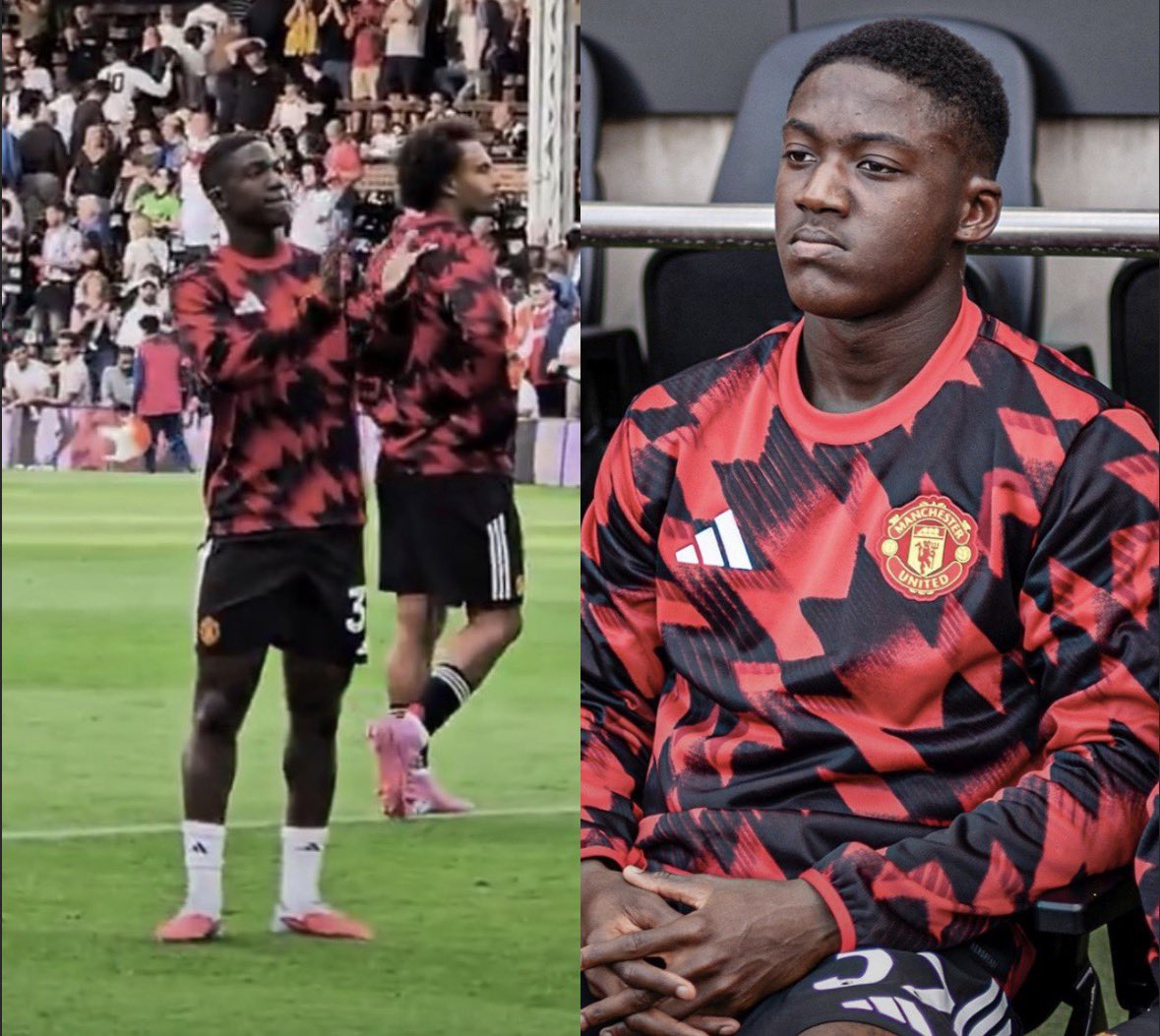 TheWavyRedd's tweet photo. Kobbie Mainoo, Broke through in our worst era as a club. Then got benched by Amorim for Ugarte for almost 2 years.

Never complained. Never kicked up a fuss.

The JJ Gabriel situation makes me appreciate Mainoo even more now. Man United through and through.❤️ https://t.co/4jakdI0kai