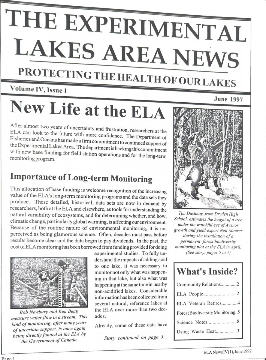 IISD_ELA's tweet photo. Taking a page out of memory lane while mixing our metaphors this sunny Tuesday morning.

This is what our X presence equated to in 1997 and 2000.

Five limno-points for spotting our current head scientist rocking an emo slick… 🤘 https://t.co/bjKZqEeSw1