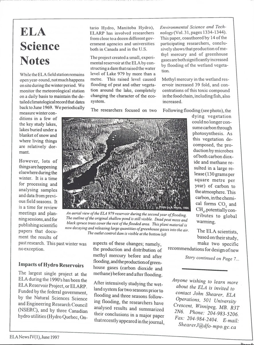 IISD_ELA's tweet photo. Taking a page out of memory lane while mixing our metaphors this sunny Tuesday morning.

This is what our X presence equated to in 1997 and 2000.

Five limno-points for spotting our current head scientist rocking an emo slick… 🤘 https://t.co/bjKZqEeSw1