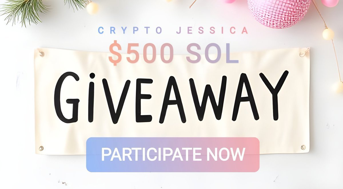 CryptoJessXBT's tweet photo. 🎉 SOL Surprise Giveaway! 🎉

I'm giving away $500 in $SOL among 5 winners!

🛒 To enter:
🔸Just comment anything below

Let the excitement begin! 🎈

Entries closing in 24 hours ⏳ https://t.co/24nsciEDWW