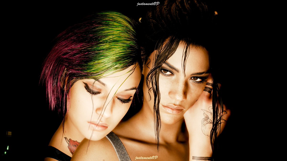 JustamenteVP's tweet photo. Judy and Panam #Cyberpunk2077 #JudyAlvarez #PanamPalmer #ThePhotomode #VirtualPhotography https://t.co/x1MEl75aW5