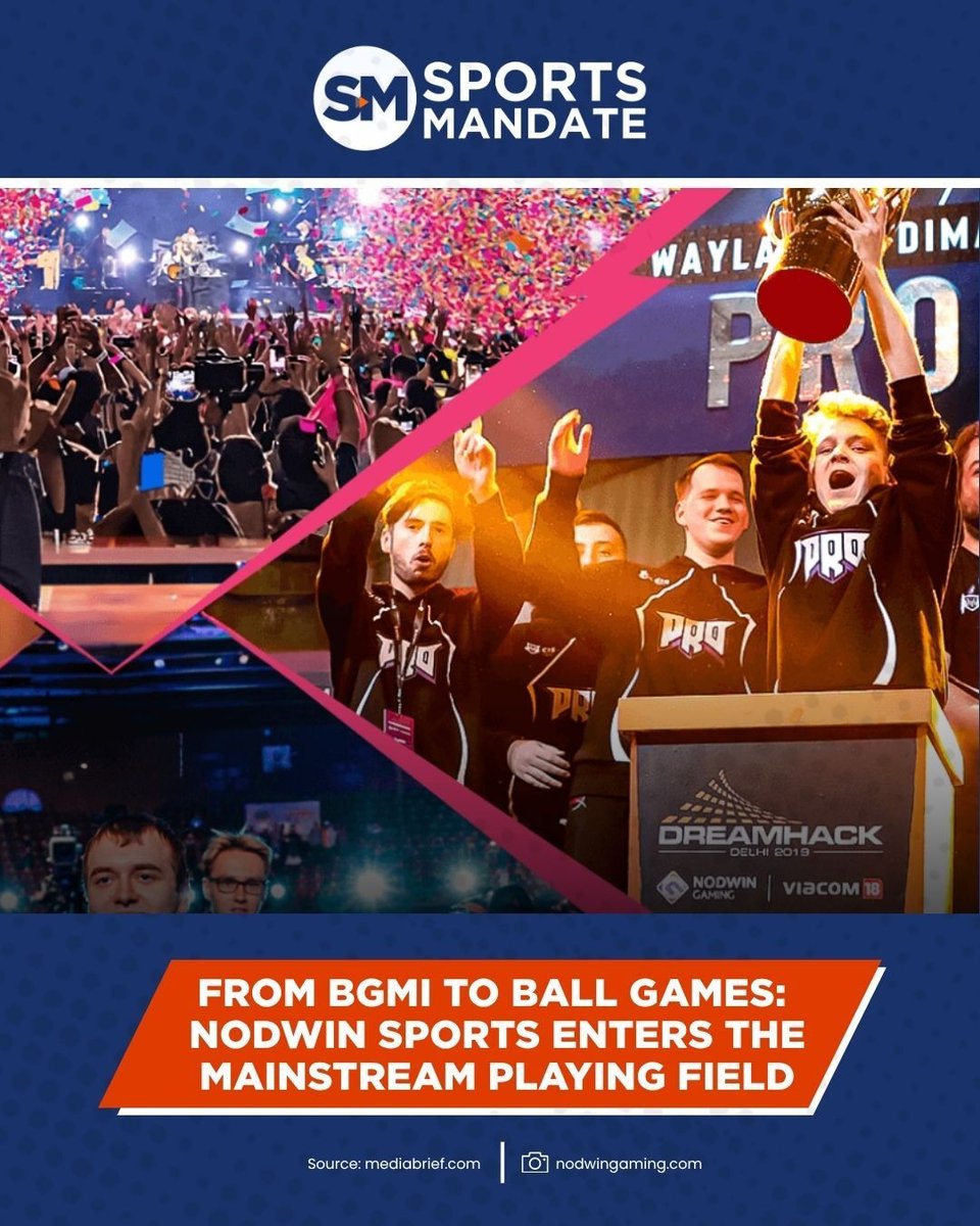 Sports_Mandate's tweet photo. NODWIN Gaming launches NODWIN Sports, expanding beyond esports into sports competitions, lifestyle events and partnerships across the Global South, led by sports marketing veteran Gurbaksh Singh Virdi.

#esports #sportsbusiness https://t.co/I9LaKg9eTl