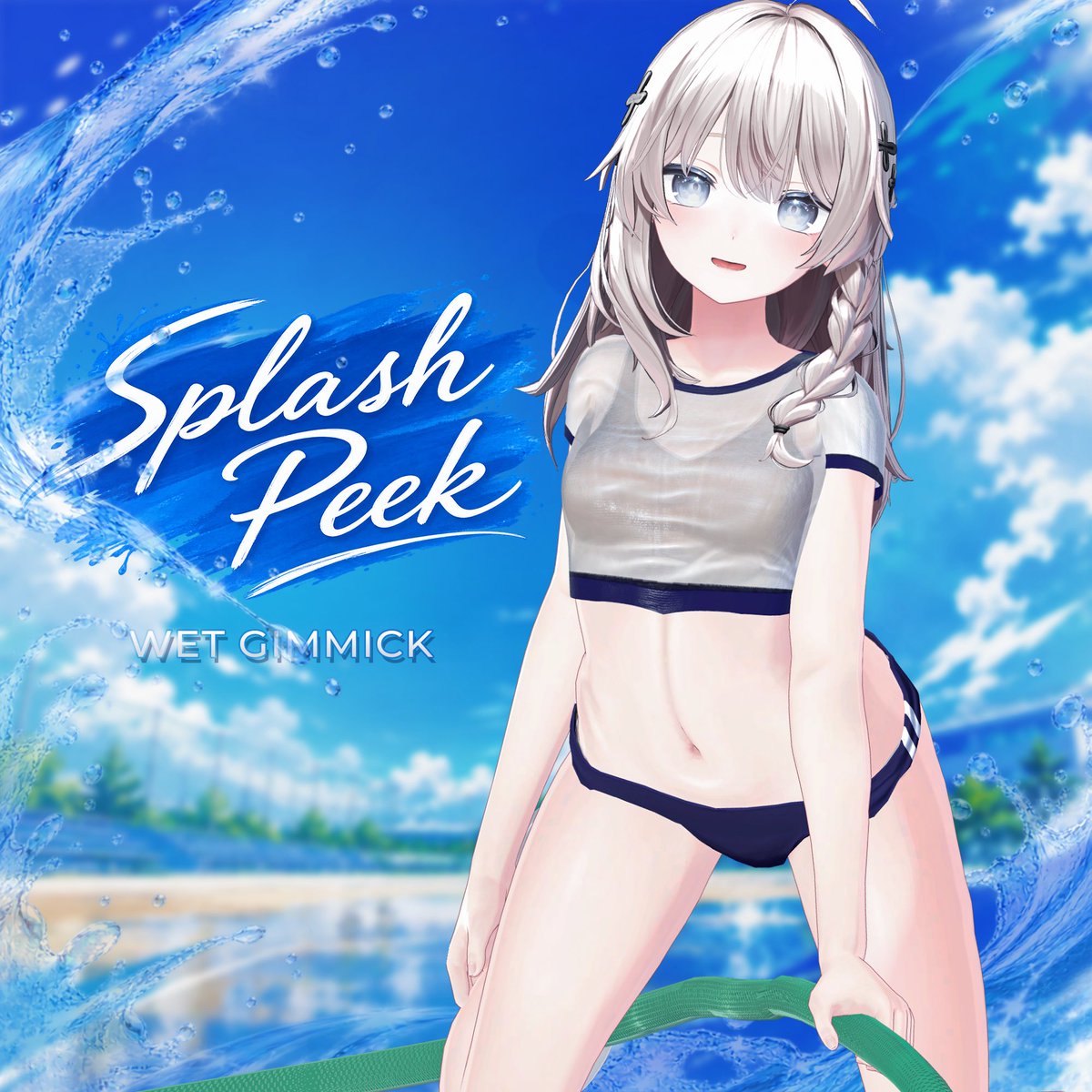 Astelisse's tweet photo. 【🎉新作リリース &amp; RPキャンペーン】

新作「Splash Peek」の販売を開始しました！
水をかけて透けるギミック入り衣装です！

▼参加方法
・フォロー
・この投稿をRP

抽選で3名様にフルパックをプレゼント！
さらに商品ページの♥50ごとに当選者+1名！

締切：9/17(木) 19:00 https://t.co/ji1TzO24OC