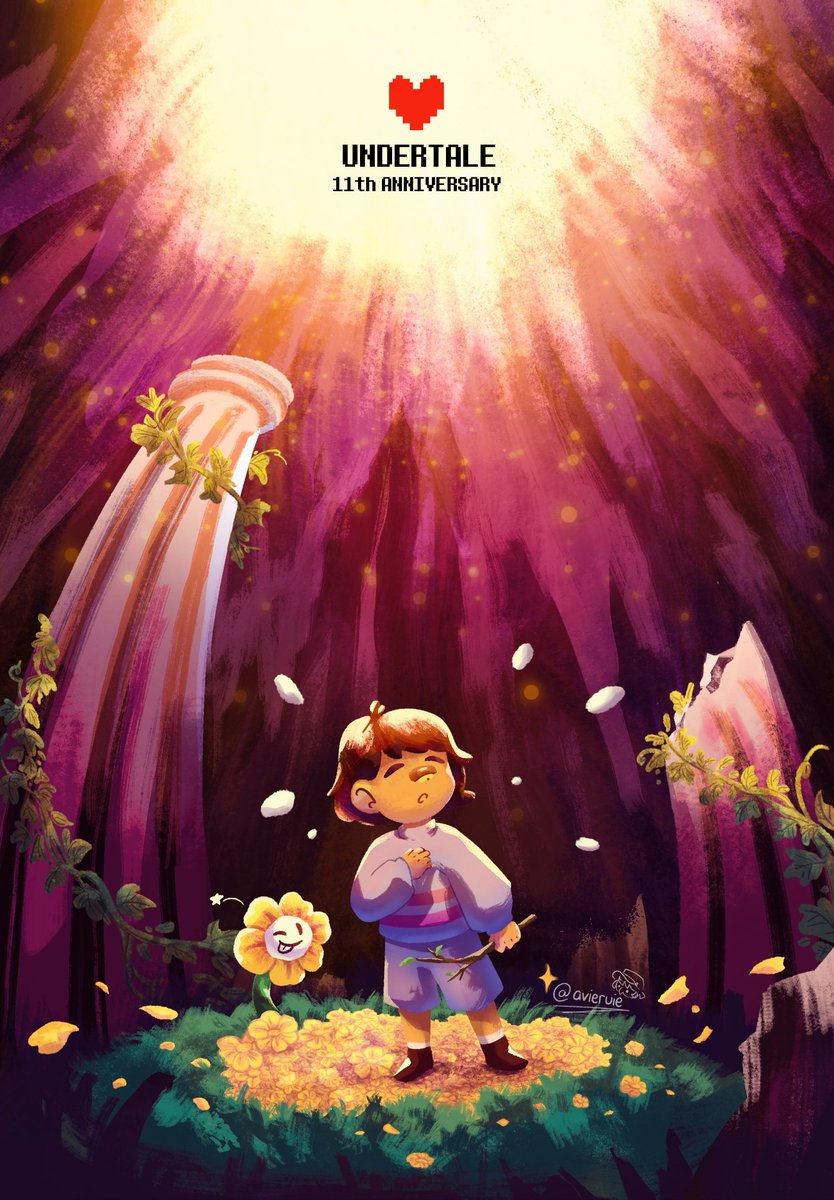 avieruie's tweet photo. Happy 11th Anniversary UNDERTALE ❤️

#undertale11thAnniversary https://t.co/Nv9smAzKA1