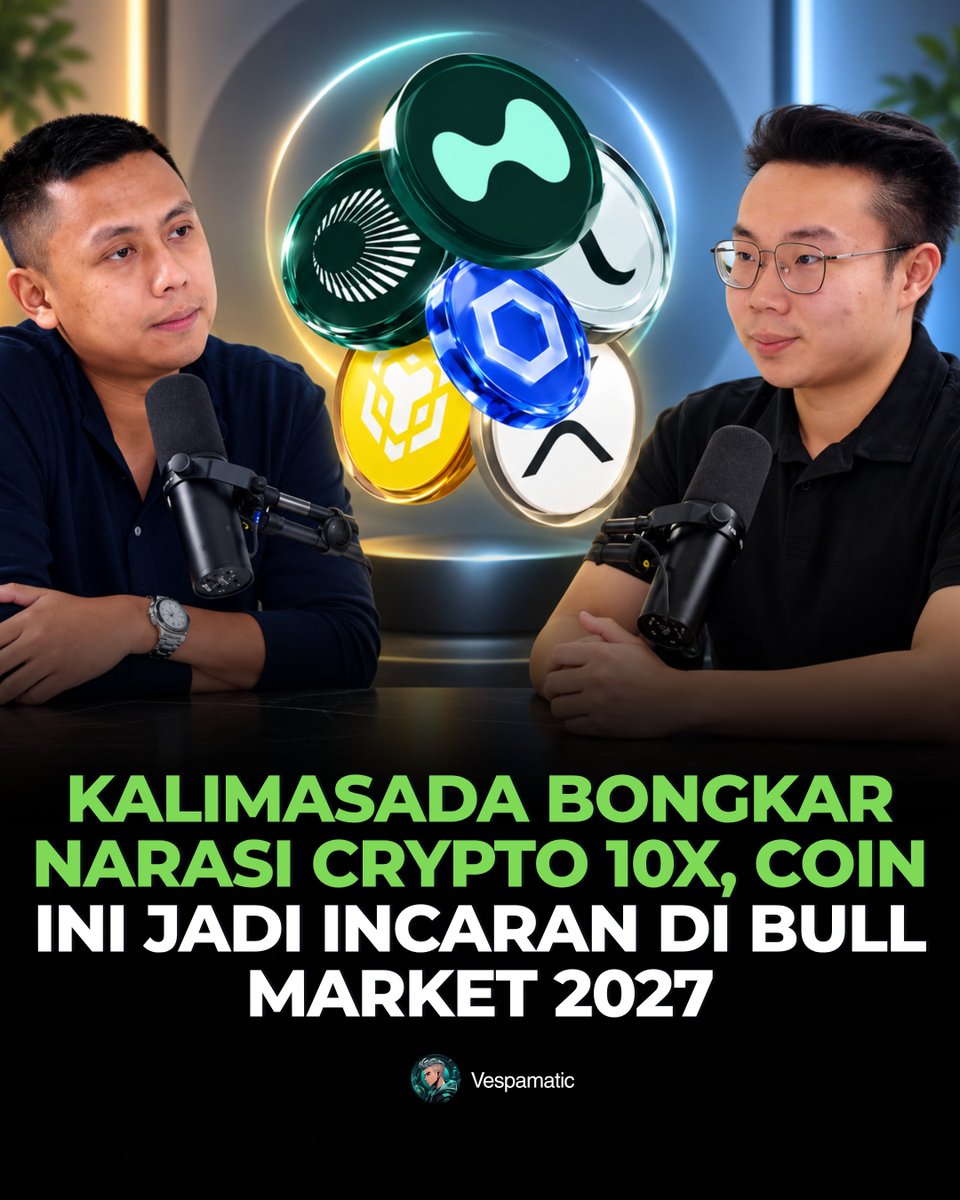vespamatic96's tweet photo. Prof Kalimasada baru bongkar isi portofolio pribadinya di podcast Xander Crypto,

Semua angka, semua alasan, cara mikir yang dia pakai buat bertahan dari 2018 sampai sekarang

Gue rangkum 14 poin paling penting dari obrolan daging 56 menit itu 🧵 https://t.co/ipYRz42PFE