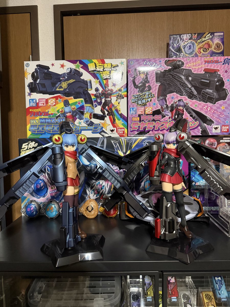 astrskzz's tweet photo. やっと見つけてとりあえず揃った
普通に1/1スケールなの良すぎるよな
アキバレンジャー、非公認でナンバーなしなのにほぼ公認扱いw
あとはズバーンとイタッシャーか……
 #非公認戦隊アキバレンジャー https://t.co/HBbIJXQAl0
