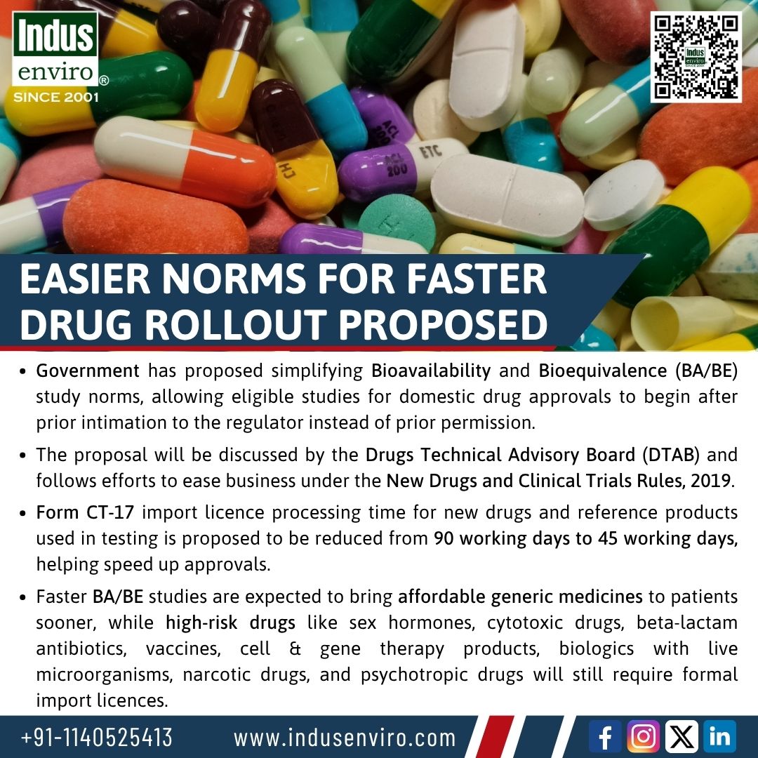 INDUSEnviro's tweet photo. 𝐄𝐚𝐬𝐢𝐞𝐫 𝐍𝐨𝐫𝐦𝐬 𝐟𝐨𝐫 𝐅𝐚𝐬𝐭𝐞𝐫 𝐃𝐫𝐮𝐠 𝐑𝐨𝐥𝐥𝐨𝐮𝐭 𝐏𝐫𝐨𝐩𝐨𝐬𝐞𝐝
Source: @economictimes
Readmore:https://t.co/fRDdjXnnrK
Contact Us - https://t.co/Ue5dp70LAu
#Healthcare #IndusEnviro #DrugApproval #GenericMedicines #Bioavailability #Bioequivalence https://t.co/MvlIjkErfv