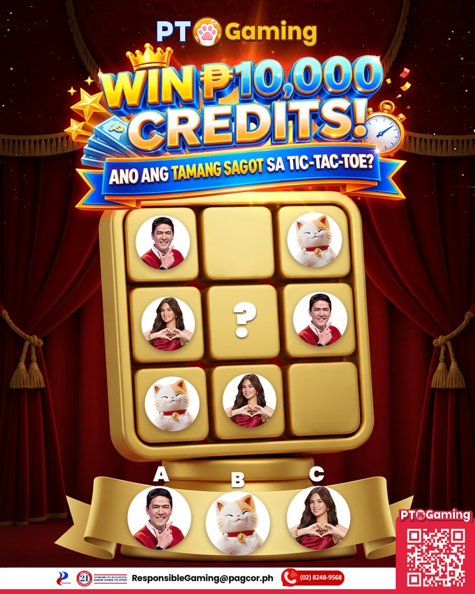 PTGamingph's tweet photo. PT GAMERS, COMPLETE THE TIC-TAC-TOE!

🎉 PAANO SUMALI:
👉 I-COMMENT ANG TAMANG SAGOT + UID
👉 SUMALI SA  FB GROUP: https://t.co/47qYuWIF0G
👉 SUMALI SA VIBER CHANNEL: https://t.co/ocfArOlrLO

*Terms &amp; Conditions apply.

#PTGaming #No1LegitGamingPH #MostExclusiveGamePH https://t.co/mVqlkTCQwW