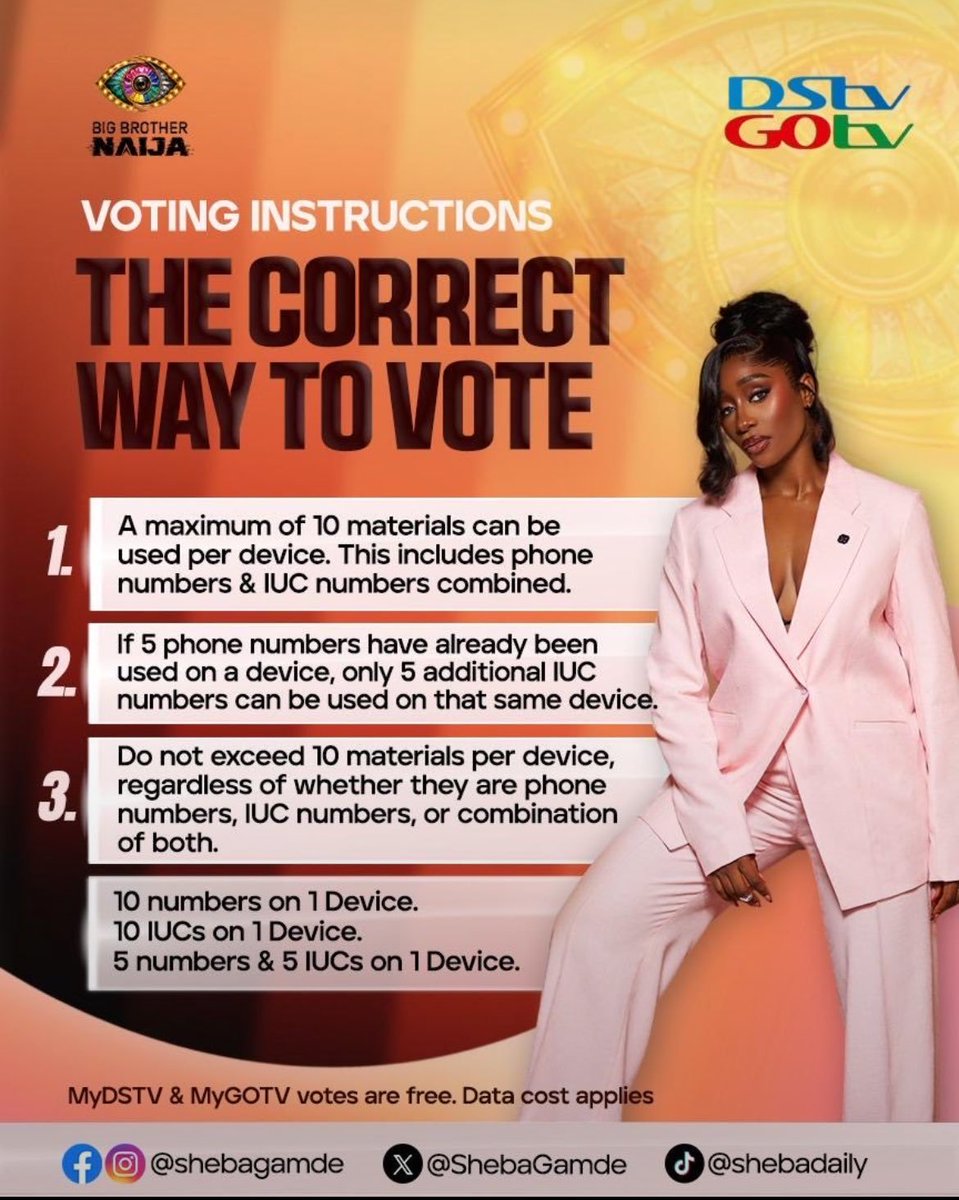 Blinky9293's tweet photo. Another week to go all out for the queen of the show.. 
Please Vote @ShebaGamde https://t.co/5c6QRIdjqk