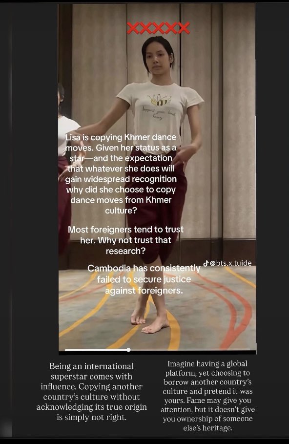 kusanh_o72335's tweet photo. The original will always speak for itself. 🇰🇭 You can copy the look, but you can’t copy the history. Respect Khmer culture. 
#lisacopykhmerdance
#cambodia https://t.co/OZbsrENm4m