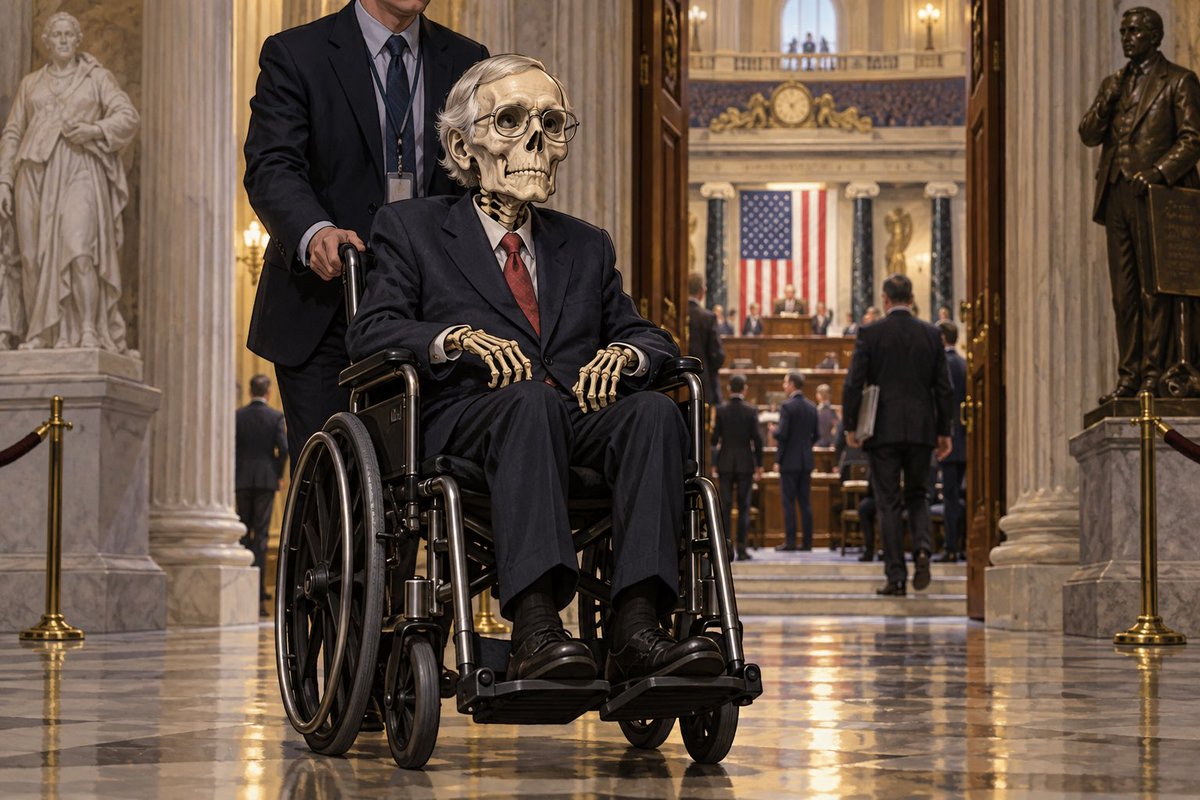 Zaydon7777's tweet photo. Mitch McConnell, returning to Congress retweet this🤣 https://t.co/kMwLHR5FYe
