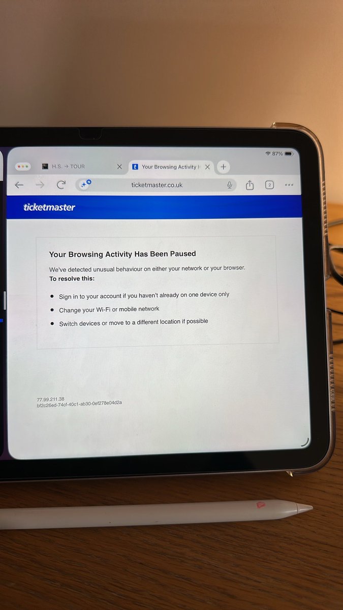tpwkwonder's tweet photo. Wtf ticketmaster?! It said there were pits available but wouldn’t let me reserve them and then it kicked me out 😭😭 @Ticketmaster @Harry_Styles https://t.co/t08ssrM8t8