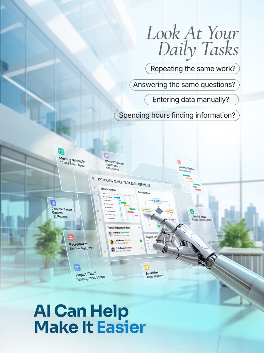 glinfotech's tweet photo. AI isn’t about following trends. It’s about using smarter ways to predict, detect, analyze, personalize, automate, and optimize. 

Contact us:
Info@godlandit.com
https://t.co/v0gdUxeYXN
UAE | CANADA | INDIA

#glinfotech #glinfotechthrissur #AI #ArtificialIntelligence #BusinessAI https://t.co/g3odQNLtEE