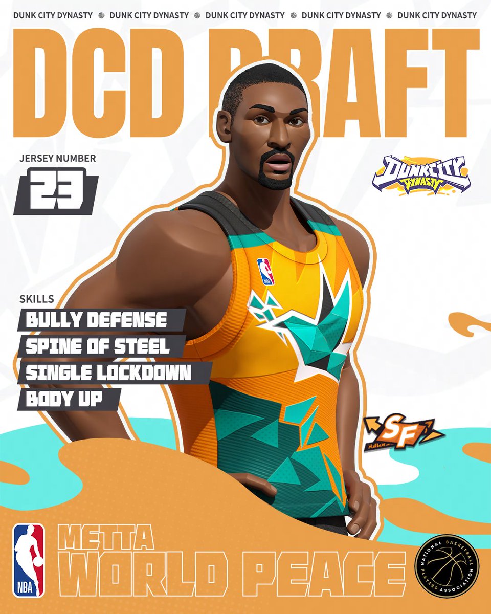 citydynastyglo's tweet photo. 🏀 DCD Draft: Metta World Peace
No. 23 is ready to bring the defense. 👀🛡️

💪 Spine of Steel
🔒 Single Lockdown
🏀 Body Up
🔥 Bully Defense

Get ready for Metta World Peace!

#DunkCityDynasty #DCDDraft #Showdown https://t.co/TngPnaXkk4