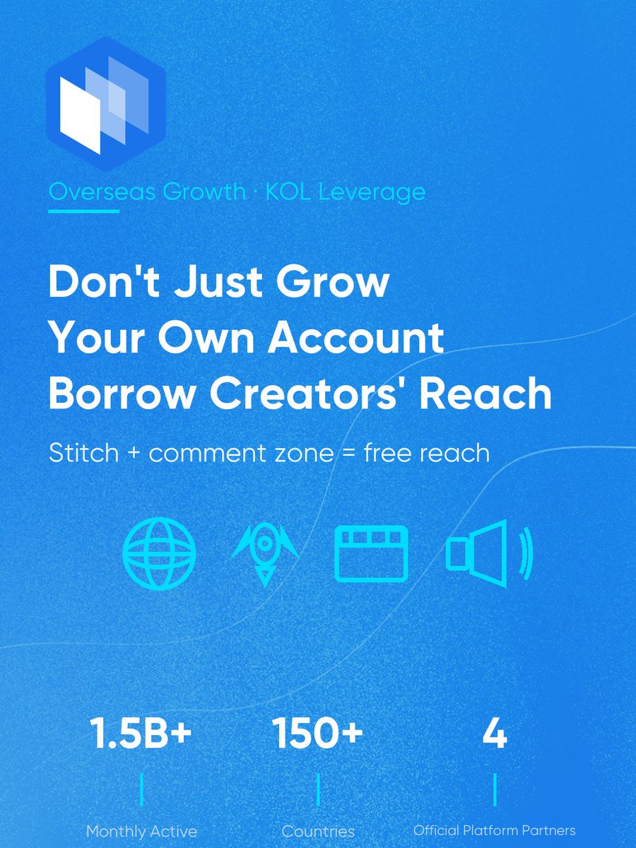 OpenAD_Protocol's tweet photo. Don't Just Grow Your Own Account — Borrow Creators' Reach

When we started our TikTok overseas accounts, we kept staring at our tiny follower count 😅. Then we found a much lazier trick: stop only growing your own account — borrow similar creators' reach.

Here's the play 👇 
1️⃣ Find top accounts in your niche and stitch/duet them. The algo treats you as peers, so your tags snap into place — plus you show up in their fans' search.
2️⃣ Drop likes + resonant replies under their viral posts; some will actually click into your profile. 
3️⃣ At scale, build a creator program: send samples for unboxing. Nano-creators charge per video, top ones per second — treat creators as a channel.

Don't grind cold-start alone. Borrow, and you move faster 🚀

#OpenAD #TikTokGlobal #CreatorMarketing #KOL #OverseasGrowth