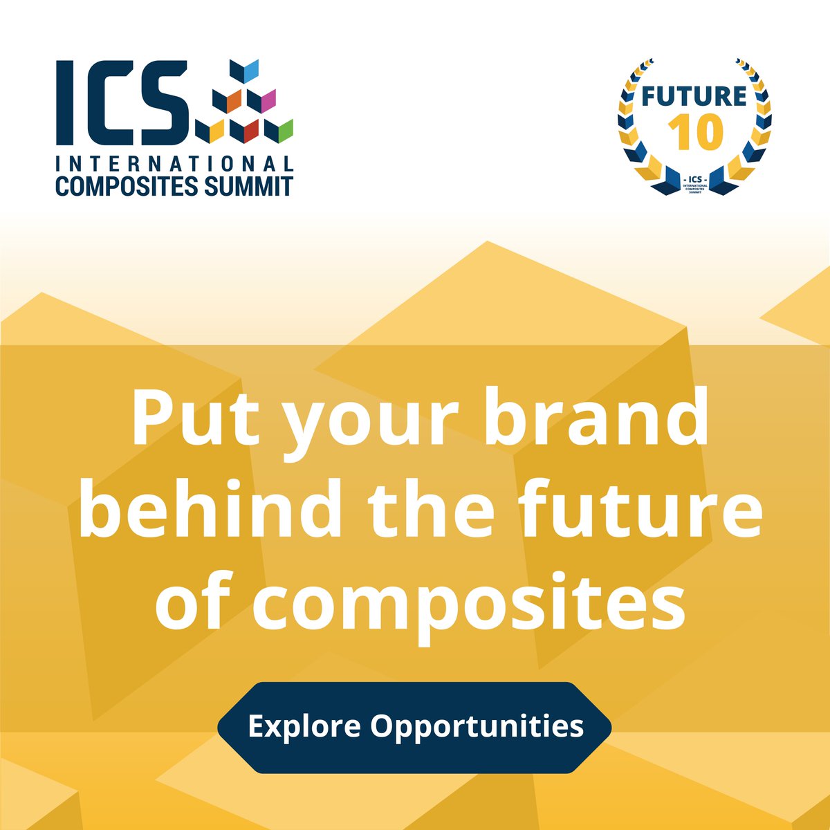 Int_Comp_Summit's tweet photo. Put your brand behind the future of composites.

ICS is looking for an Innovation Partner to support the inaugural Future 10 programme and align their brand with emerging technologies, materials and ideas shaping the industry.

Interested? https://t.co/gOULVXWcEw

#ICS2026 https://t.co/Ba49kA7cWJ
