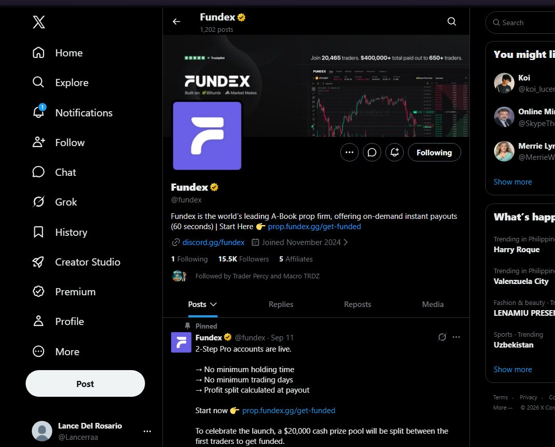 Lancerraa's tweet photo. @traderpercy @fundex @helpfundex https://t.co/rtLfTkYtPo