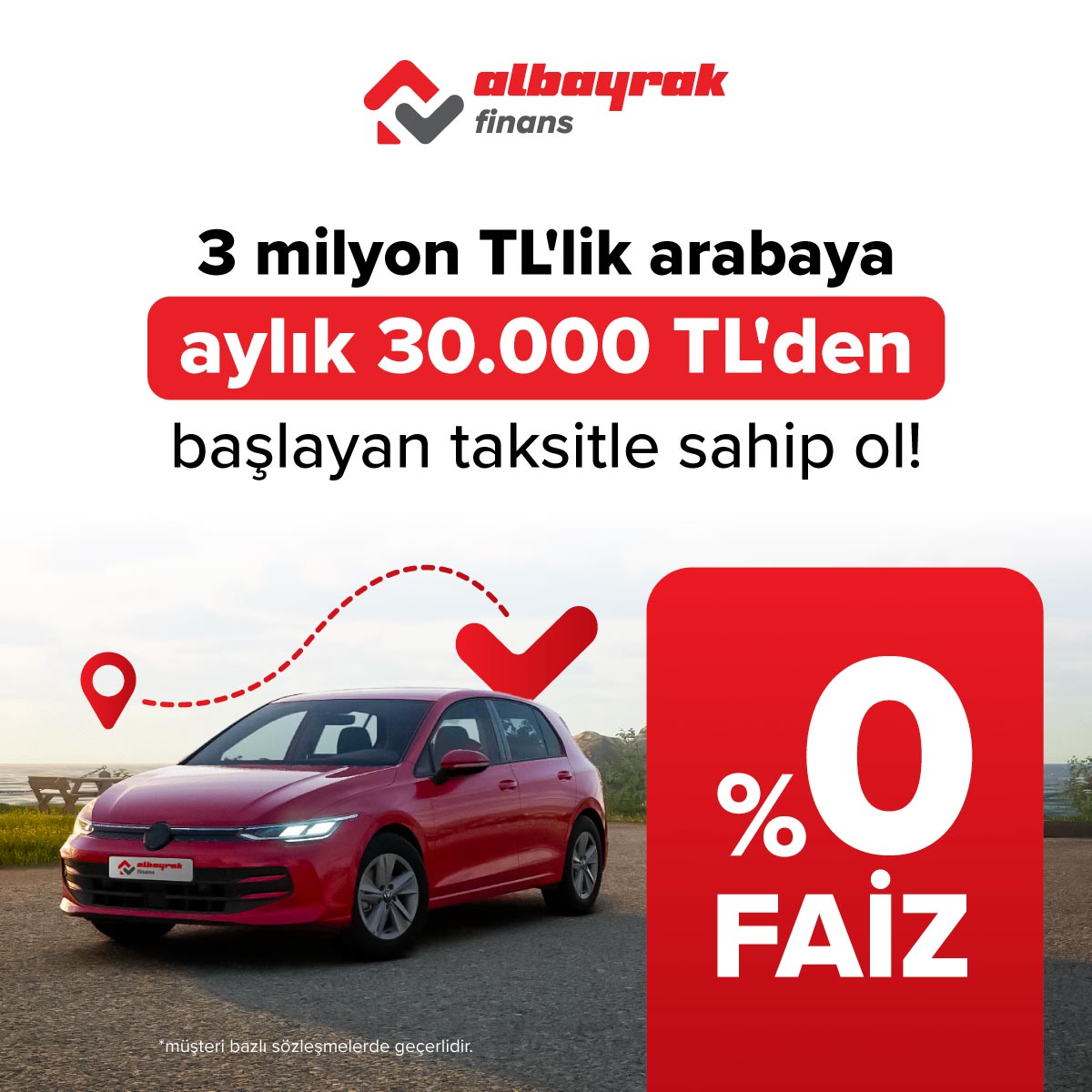 albayrakfinans's tweet photo. Albayrak Finans'ta 3 Milyon TL'lik Arabaya 30.000 TL'den Başlayan Taksitlerle, Kredisiz ve Faizsiz Ödeme Seçenekleriyle Bütçenizi Yormadan Araç Sahibi Olun.
Araç Almanın Güvenli Yolu