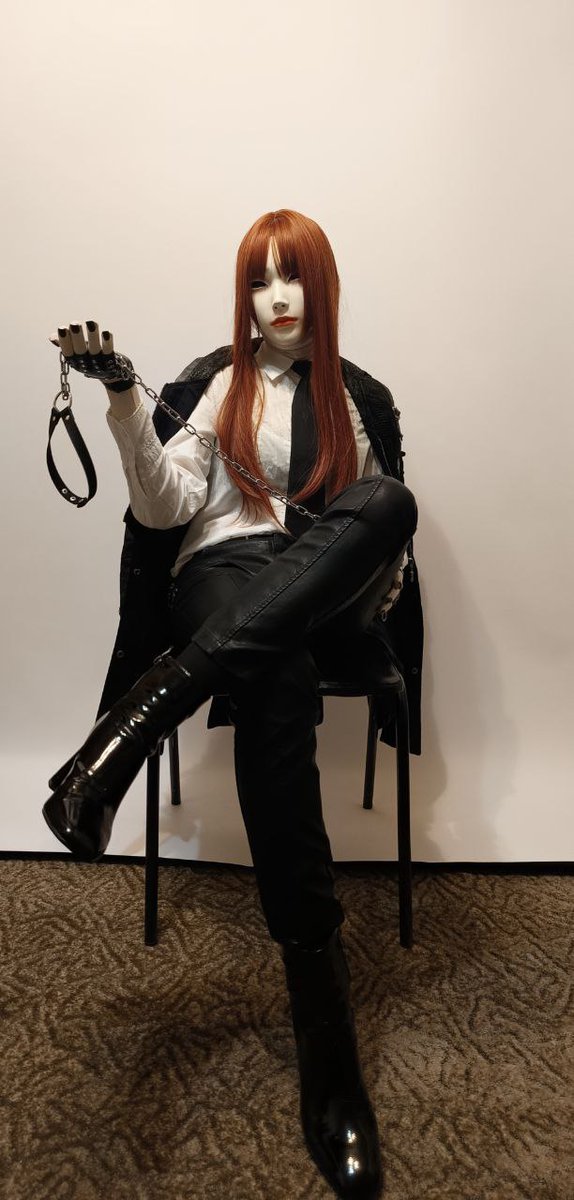 KrINS13's tweet photo. An original vision of Makima's image. Would you like to bind yourself with the chain of obedience? Part 2 in the comments.😉😎
#mask #着ぐるみ #cosplay #kigurumi #コスプレ #KigCosplay #kig #makima https://t.co/6ckticoxtx