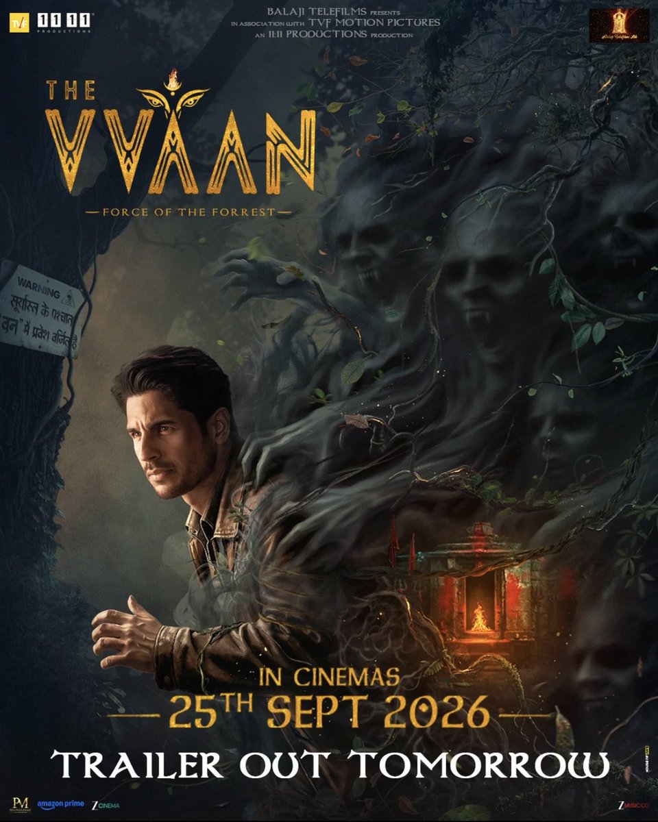 udbhavg2003's tweet photo. The Vvaan trailer out tomorrow!

Starring Siddharth Malhotra, Tamannah, Maniesh Paul, Sunil Grover and Anup Soni
Director - Deepak Mishra
Producer- TVF and Balaji Motion Pictures 
Releasing in cinemas on 25 September 

#TheVvaan #SiddharthMalhotra #viral #TVF https://t.co/zmPnT1LPYB