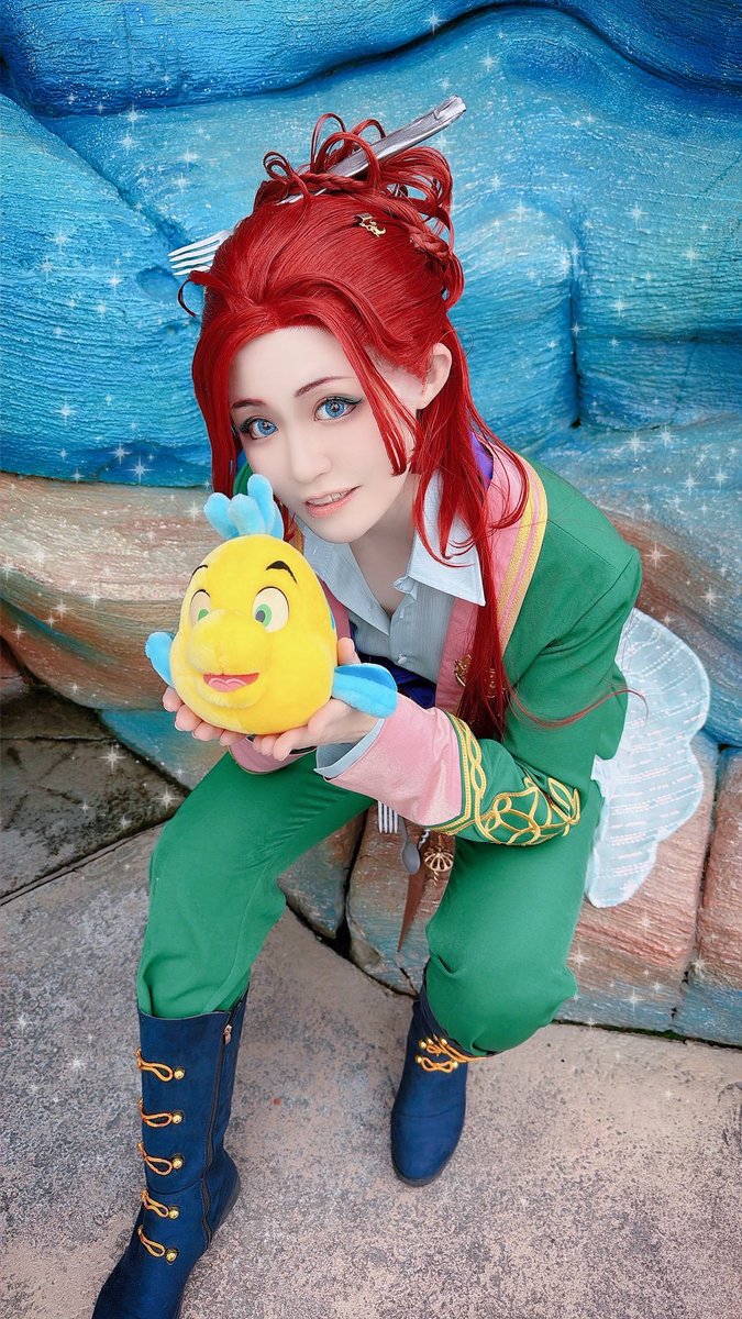 shiod00's tweet photo. Dハロ〜〜楽しすぎるꜝꜝ😭
スニークはリエーレくんで❣🧜‍♀

#Dハロ仮装2026 #Dハロ仮装 https://t.co/9dj3bvRe72