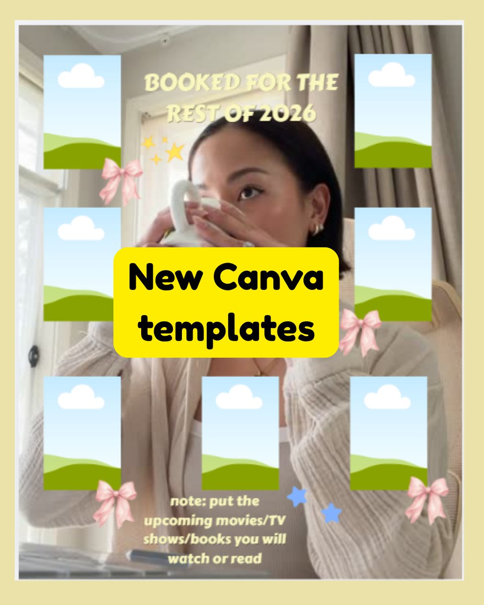 KaleighWacnek's tweet photo. A peek at this week’s Bookstagram templates. Unexpected health issues kept me less active than planned, but life happens. I’m back with new Patreon templates: fall movie watchlists, reading recaps, upcoming releases, travel reading memories and https://t.co/q0N5rjPItv