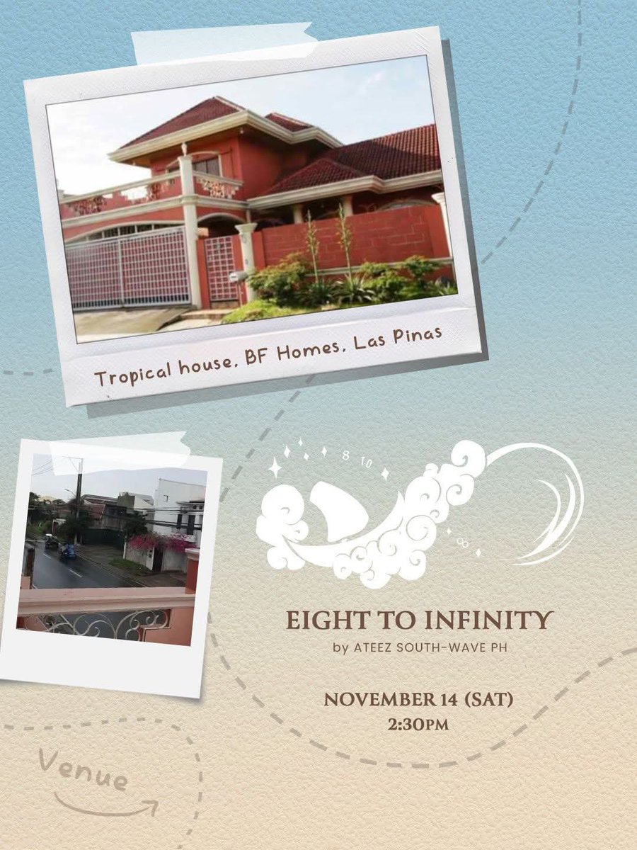 atzsouthwaveph's tweet photo. Okay, ATINY... This is our venue for Eight to Infinity! βΎοΈ
We'll spend the whole afternoon here, celebrating ATEEZ, and spending time together. π€
Want to see us there? Register to the event below:
https://t.co/oIqplAzwCI
#EightToInfinity https://t.co/GSgkm8Dr9H