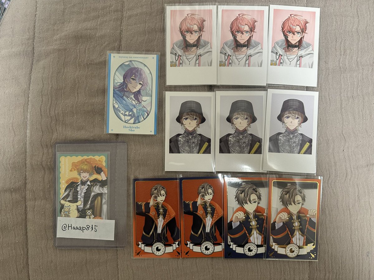 Haaap815's tweet photo. [交換] にじさんじ Another Style ランダムチェキ風カード Cグループ 8th メタリックチェキ メモリアルグッズ  共通衣装 チェキ

譲→画像1枚目

求→画像2枚目記載の名前の方

1枚~でも可能ですがなるべく纏めて希望です。
お気軽にお声がけよろしくお願い致します。 https://t.co/HpgLHPJ6IH