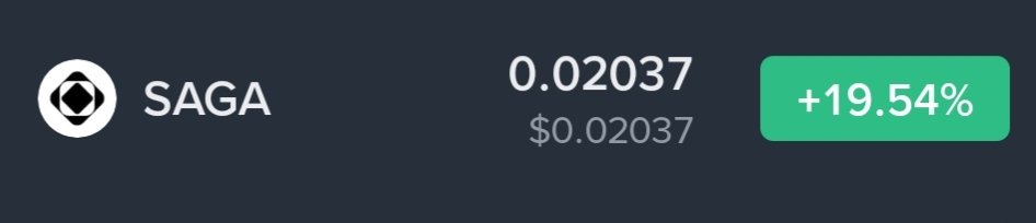 Hunt029's tweet photo. $SAGA just jumped almost 20%.

has a weird story though

bcz the project behind the token just sold its crypto division and pivoted toward AI.

wait… what?

SAGA wasn't sm random new token either.

Binance launched it thru Launchpool in 2024, giving it huge retail exposure from day one.

but the token eventually got crushed.

now SAGA is sitting around just a $7M market cap.

that's tiny.

so even relatively small amounts of buying can move it hard.

and suddenly, the market has a new story to trade

AI.

but there's baggage.

Saga's network suffered a $7M exploit earlier this year.

Binance also recently removed the SAGA/FDUSD pair because of low liquidity.

and then there's the next problem:

Oct 9 → 16.7M SAGA unlock.

half to investors.

half to insiders.

so what's happening here?

old Binance retail reach + tiny market cap + AI narrative + sudden volume.

that's a pretty explosive combination.

but the real question is

is retail rediscovering an old Binance Launchpool token...

or is crypto simply chasing another coin after someone slapped AI on the story?