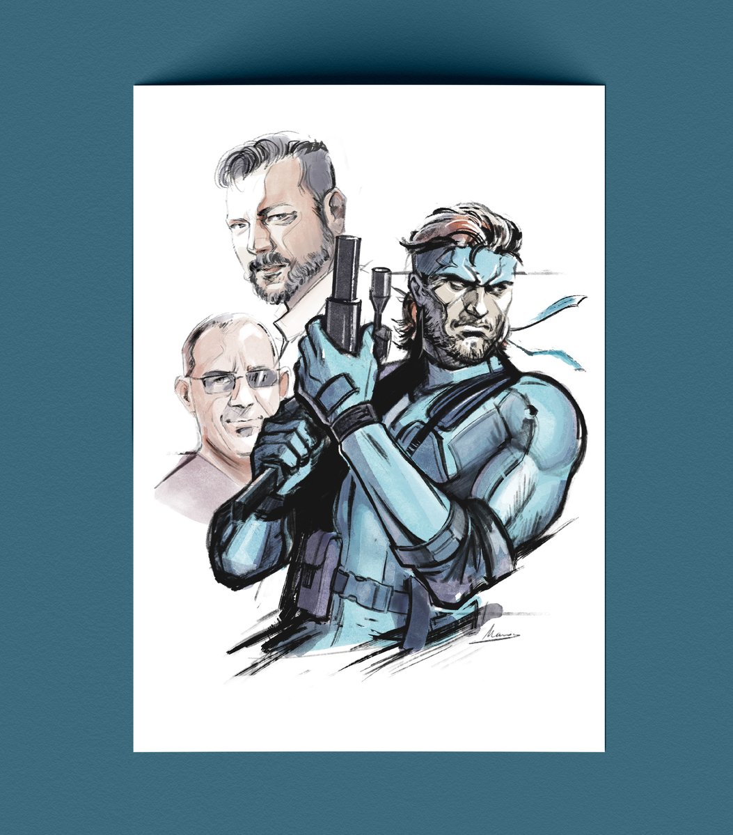 revistamanual's tweet photo. Hoy es el último día para suscribirse a Manual 18 y 19. Como nuestra portada es David Hayter y contamos también con Alfonso Vallés, queríamos tener un detalle con todos los fans de Metal Gear Solid.

Esta será la otra lámina EXCLUSIVA para suscriptores.

🖼️ MariaJLArt https://t.co/GE8hW8H2eo