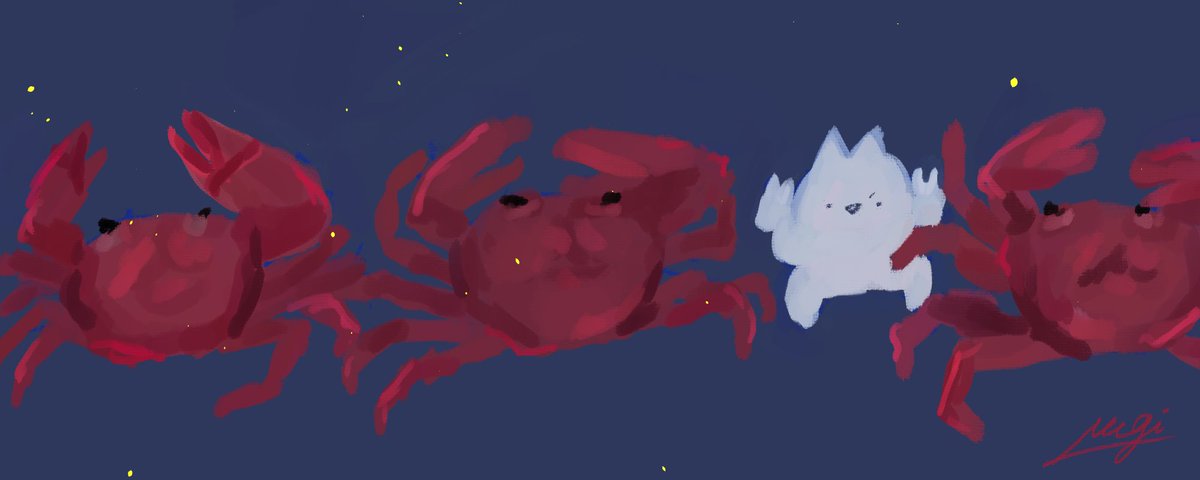mugicore827's tweet photo. 🦀ｶﾆﾁｬﾝ🦀  #illustration https://t.co/BMeXDdsG7k
