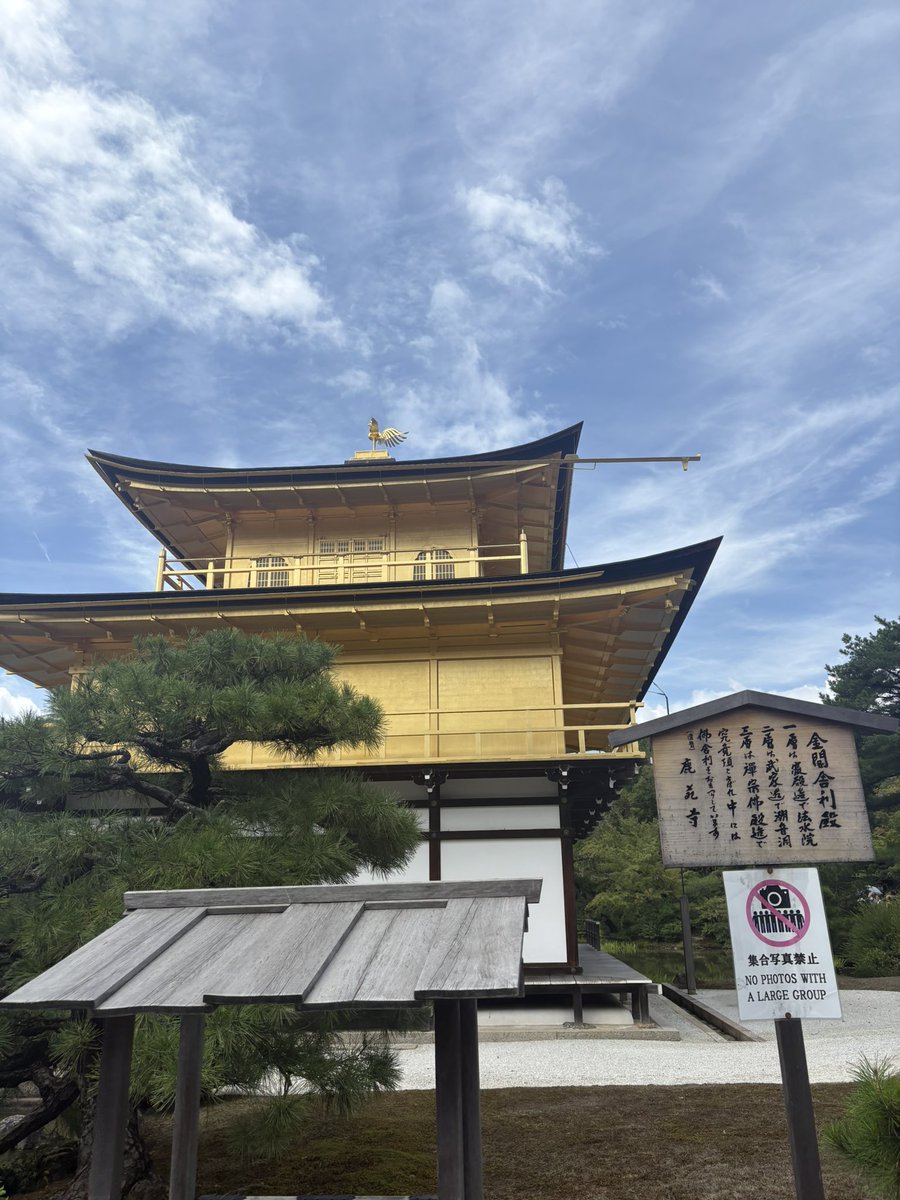 RyukokuKobi's tweet photo. 建築パート 見学会

金閣寺へ行きました！
文祭で金閣寺の立体��示を制作する予定なので、これらの写真をもとに建物の細部までこだわって再現していきます！
ぜひお越しください✨️
 #龍谷大学  #古美術研究会  #金閣寺 https://t.co/LvueG8xPda