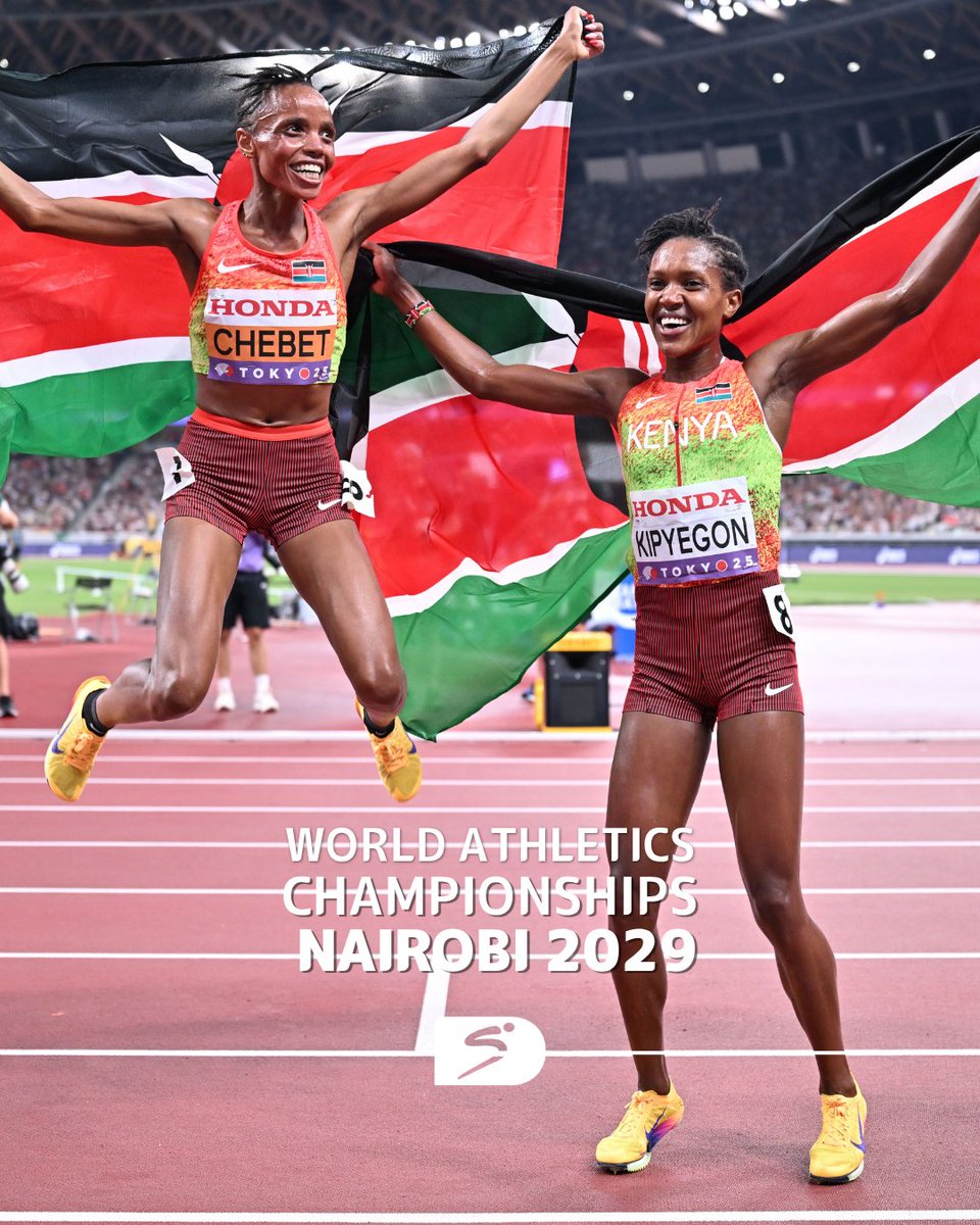 SuperSportTV's tweet photo. 🇰🇪 Kenya will be the first African country to host the World Championships when Nairobi hosts the 2029 edition 👏

#SSAthletics #WorldAthleticsChamps https://t.co/oi2GOBAKDg