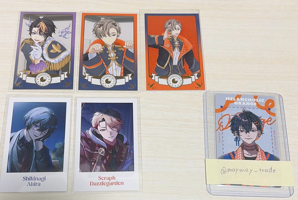 maymay_trade's tweet photo. 【交換】にじさんじ にじストア 6周年 メモリアルグッズ 共通衣装3Dグッズ vol.6 チェキ風カード Aグループ

譲：画像1枚目

求：画像2枚目 同種交換

郵送 ＞ 都内手渡し 希望です。
検索からでもお気軽にお声がけください🙇‍♀️ https://t.co/4pwdLxbGsd