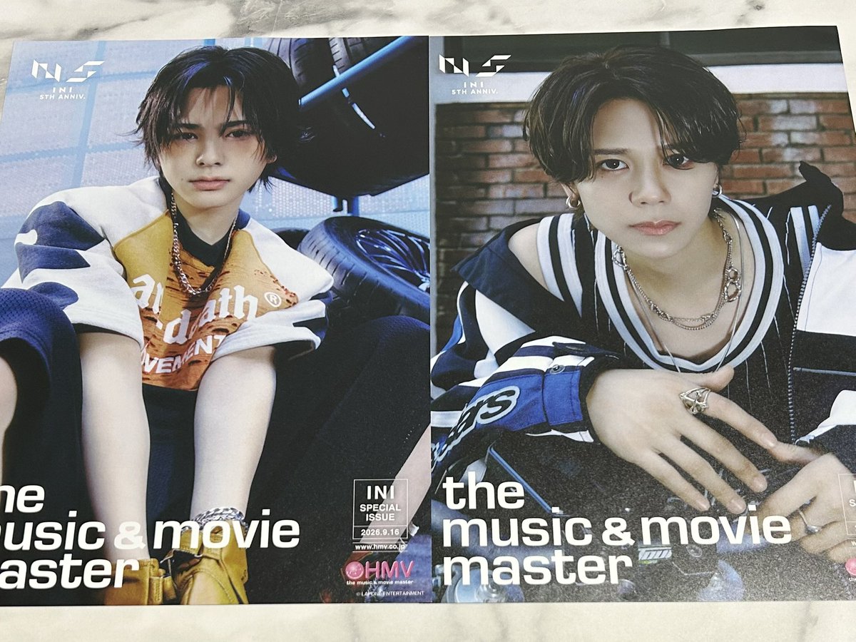 k_y__go's tweet photo. INI ANTHEM 特典 交換

【譲】
HMVフライヤー 藤牧　松田

【求】同種　尾崎

郵送での交換希望です📮
よろしくお願いいたします🙇‍♀️

#INI交換 https://t.co/cndCmNDCao