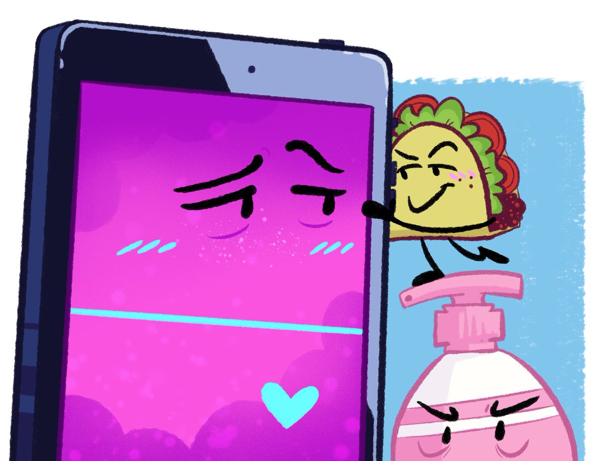 IceTheCatArtist's tweet photo. Drawing MePad daily until I get the MePad plush day 258 π©΅ feat. Taco, Microphone + Soap
Soap part of the polycule now xD
These will likely be my last drawings in the series ^^;
#inanimateinsanity #TacoPad #SourScreen #TacoMic #TacoMicSoap #MicSoap #TacoMicPad #TacoMicPadSoap https://t.co/aLB09mtpGW