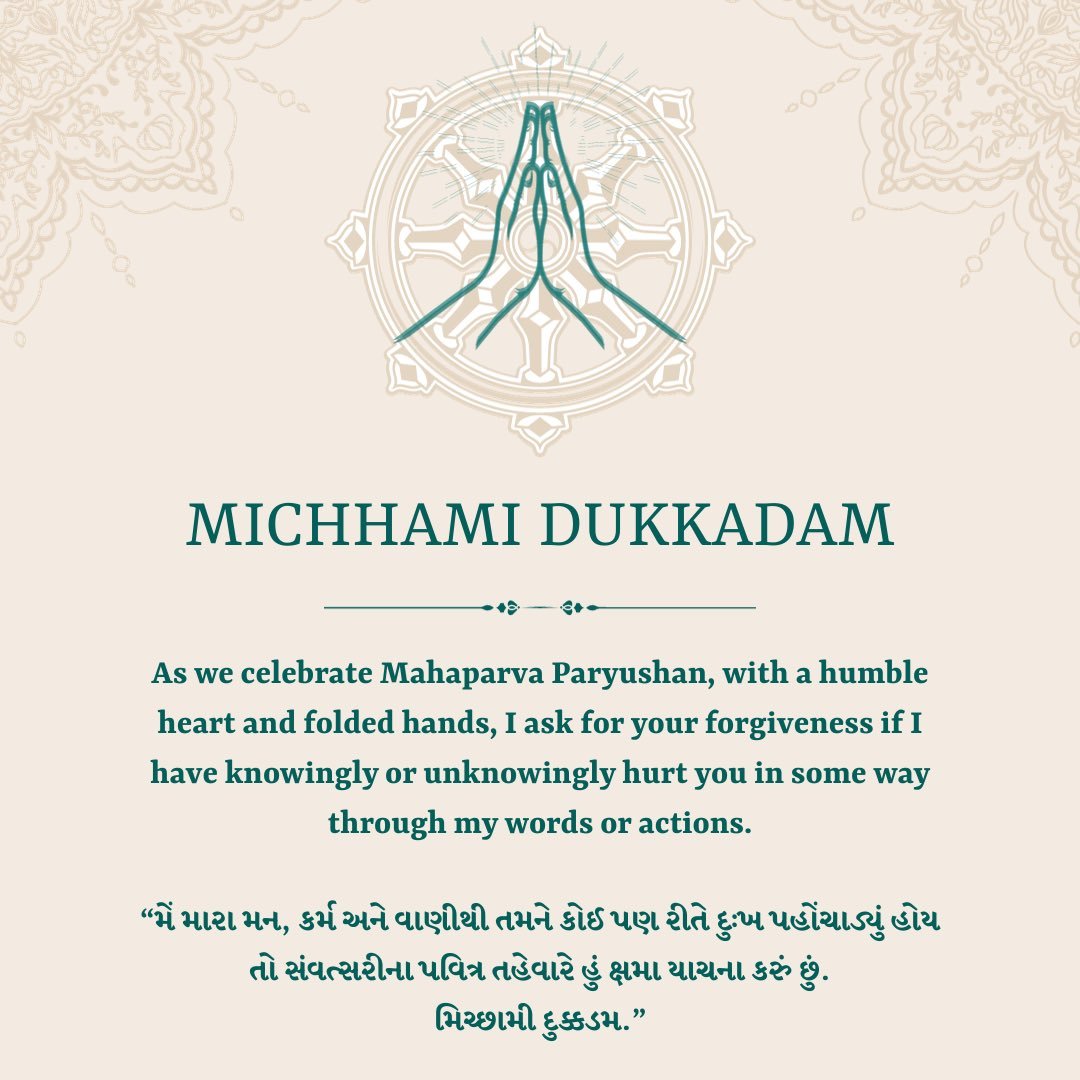 jay_pt30's tweet photo. Michhami Dukkadam 🙏🏻 

#MicchamiDukkadam https://t.co/WThF0zo0j8