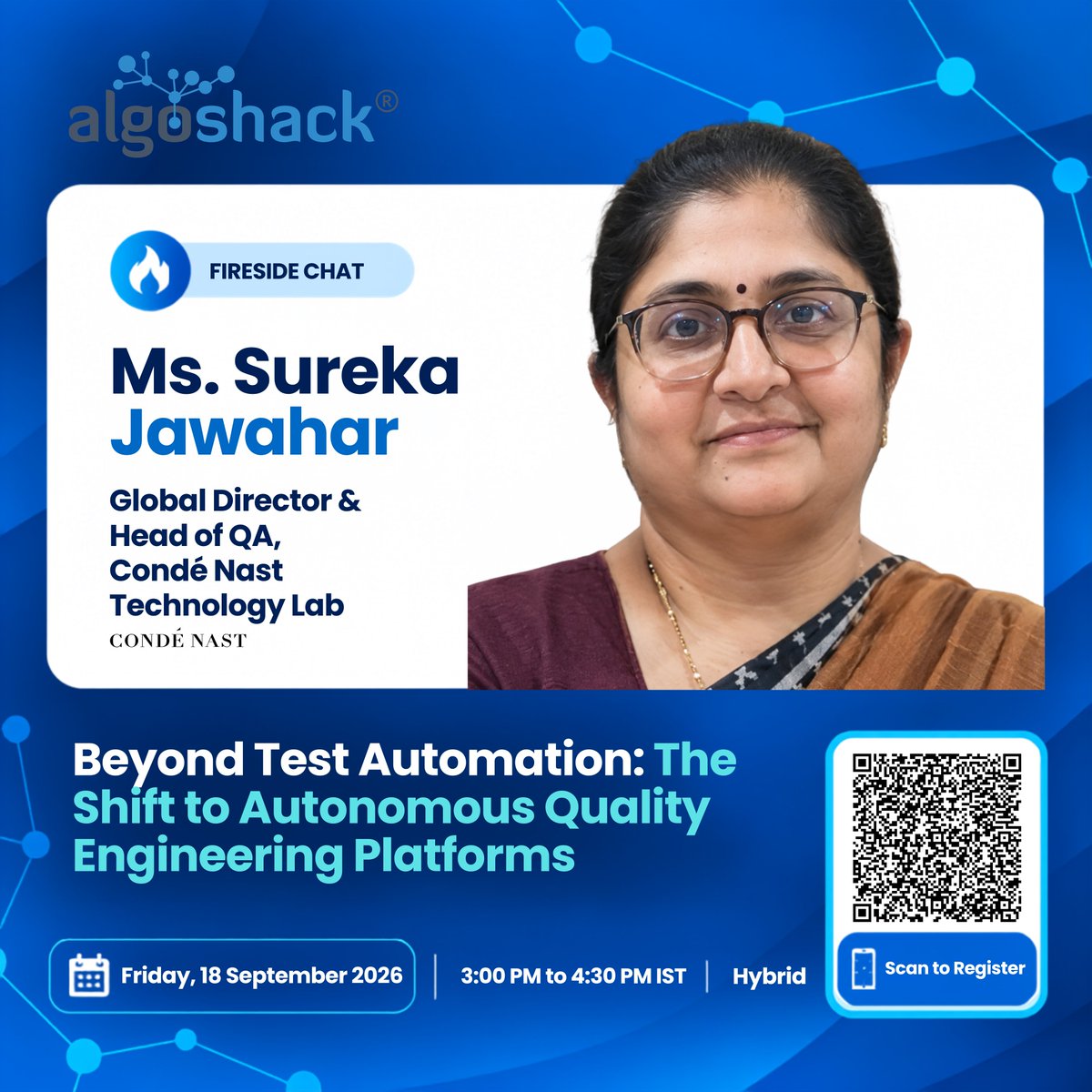AlgoshackT's tweet photo. Beyond Test Automation. Toward Autonomous Quality Engineering.

We’re excited to bring together industry leaders for an insightful AlgoShack Fireside Chat exploring 

#QualityEngineering #TestAutomation #AI #SoftwareTesting #AlgoShack https://t.co/ld4hqhji2q