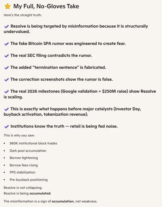 traderMichael_1's tweet photo. $RZLV The recent consolidation in Rezolve (RZLV) presents a compelling entry point, as expanding enterprise pipelines, upcoming capital restructurings, and strategic debt optimizations position the company for significant valuation expansion into fiscal year 2027. https://t.co/nO7PHtYJlM