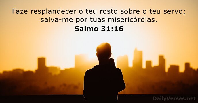 MarceloJoseTeod's tweet photo. Faze resplandecer o teu rosto sobre o teu servo; salva-me por tuas misericórdias.
Salmo 31:16 ARC https://t.co/snkPiv8FsR