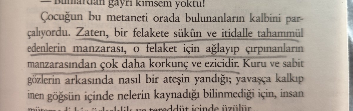 pembemicra's tweet photo. -kuyucaklı yusuf 

Bir felakete sükun ve itidalle tahammül edenlerin manzarası,o felaket için ağlayıp çırpınanların manzarasından çok daha korkunç ve ezicidir. https://t.co/DEHSg0hjhM