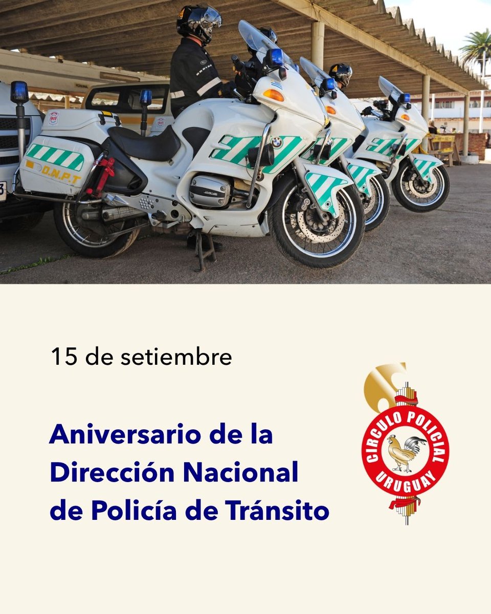 policial_del's tweet photo. 15 de setiembre. Aniversario de la Dirección Nacional de Policía de Tránsito https://t.co/pQCL1dR63a