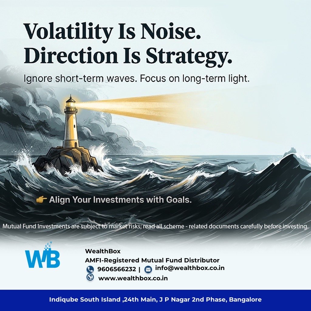 WealthBox_Off's tweet photo. 🌊 Volatility Is Noise. Direction Is Strategy.

Ignore short-term waves. Focus on long-term light.

👉 Align Your Investments with Goals.

ARN- 162758. MF investments are subject to market risks.

#SIP #MutualFunds #WealthBox https://t.co/J4JxVYPvgR
