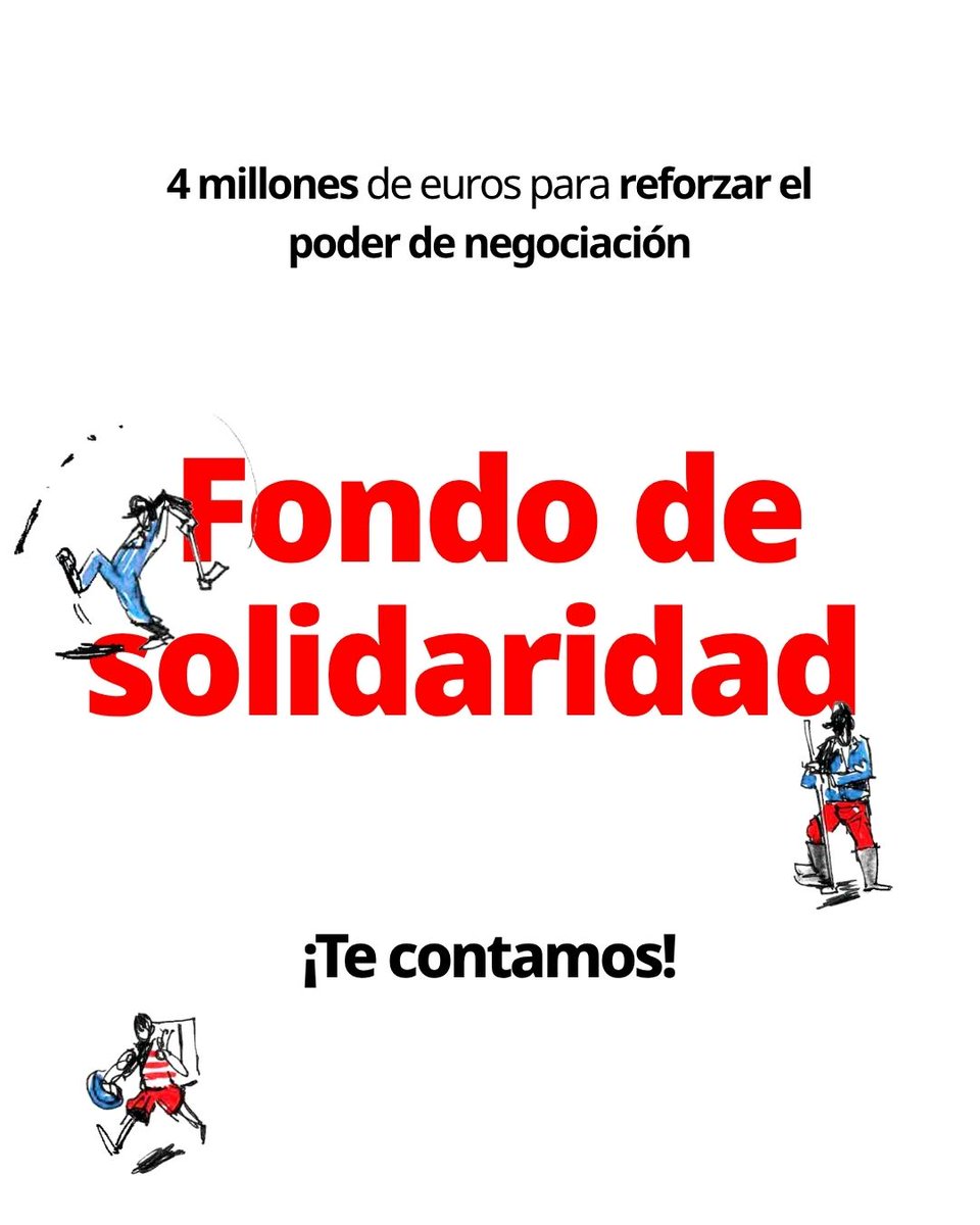 CCOO's tweet photo. ‼️Lanzamos un Fondo de solidaridad dotado con 4 millones de euros para 2026 y 2027. 
 
👇 https://t.co/USGg2xB4UU