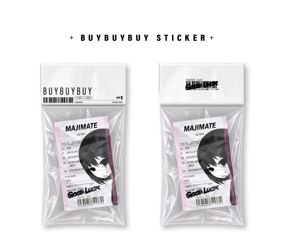 MAJIME_DAZE's tweet photo. 新作ステッカーパック！ 
良かったら見ていって～！
#MAJIMATE 

BUYBUYBUY STICKER PACK  https://t.co/vcgzoTNKWj https://t.co/nLwJ695Z6O