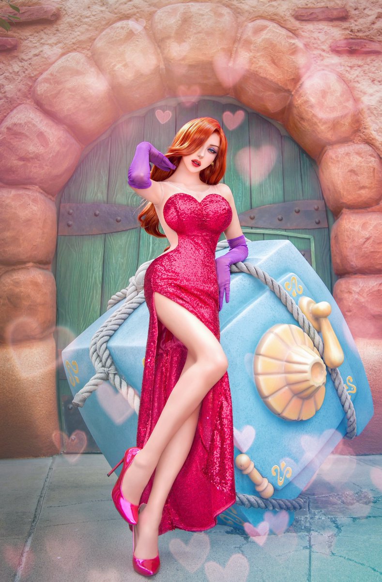 DJwakachan's tweet photo. Jessica Rabbit

　アタシは悪くないわ
　　　　　こういう風に描かれただけ…💋

#Dハロ仮装2026 https://t.co/IMzdYE8tGq