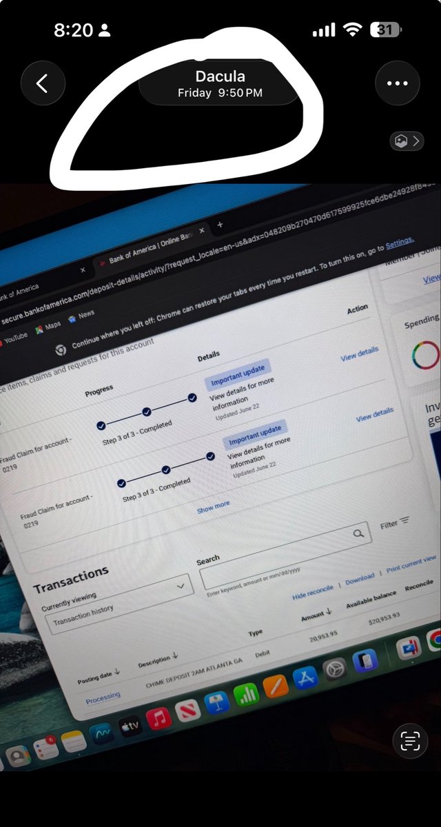 eh16be's tweet photo. 1. she’s stealing these photos

she posted the bank account photo yesterday saying a deposit just hit, but this bad bodied burnt out bitch doesn’t know what meta data is. that photo was taken last friday at 9:50PM. it’s not fucking hers https://t.co/g2BemTUkBq