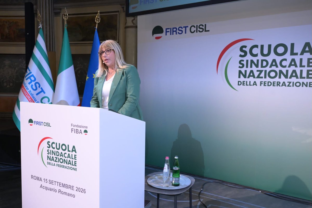 CislNazionale's tweet photo. #DanielaFumarola ad evento First Cisl: «Il fisco deve fare la sua parte, rafforzando la progressività e facendo pagare il giusto alle rendite di posizione e alla finanza speculativa. La patrimoniale in Italia esiste già: sta nell'articolo 53 della Costituzione, si chiama progressività, e va semplicemente realizzata. Non con una tassa una tantum che fa scappare i capitali, ma con un sistema in cui ogni reddito, da qualunque fonte provenga, contribuisca secondo la propria capacità. Per dirla semplice: noi diciamo no all’innalzamento della flat tax sui redditi autonomi oltre i 100mila euro. Sarebbe iniquo, uno schiaffo al principio di equità e di coesione. E un’offesa verso lavoratori e pensionati che pagano più del doppio delle tasse guadagnando meno della metà.»
@FirstCisl #Cisl #Fisco #Patrimoniale #FlatTax